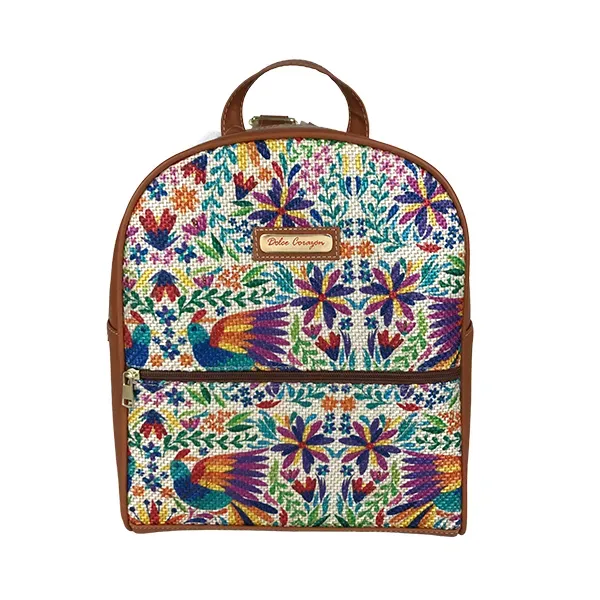 [M02MEYUEABN] MOCHILA MEDIANA TEXTIL  (AVES BLANCO SHEDRON).webp
