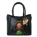 BOLSO VAQUETA ARTESANAL VICTORIA 2 LELE BICOLOR NEGRO I
