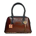 BOLSO VAQUETA ARTESANAL SOL CAFE LASER FRIDA NEGRO H