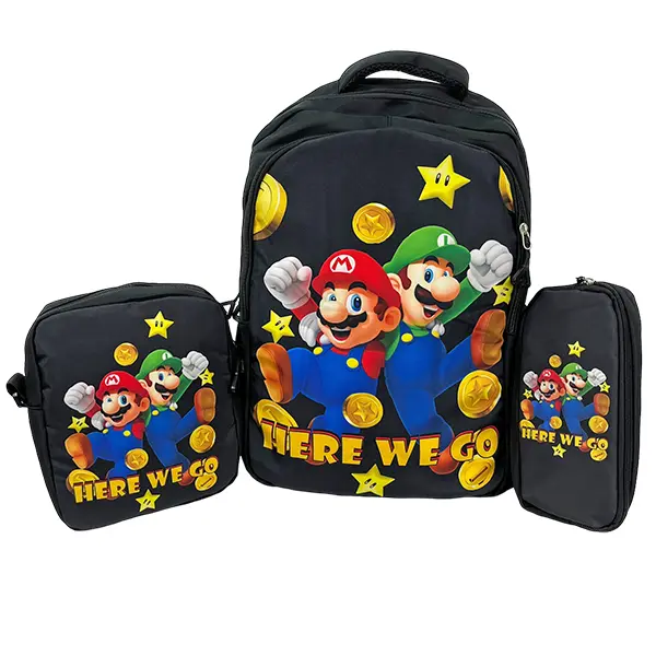 IMPORTACION MOCHILA 3 COMBO B89 NEGRO MARIO