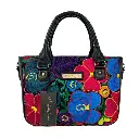 ELISA MINI PIEL BORDADO NEGRO