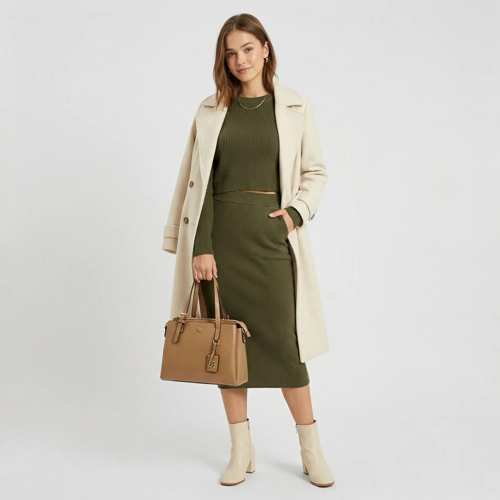 IMPORTACION BOLSO 568 BEIGE