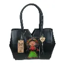BOLSO VAQUETA ARTESANAL REYNA 2 LELE NEGRO A