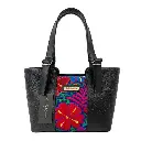 PAULA GRANDE PIEL LISO FRANJA FLORES SHEDRON