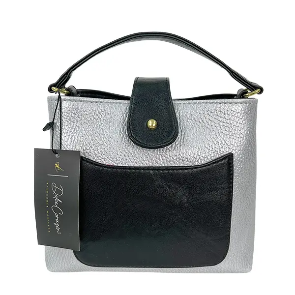 [B02YUPILIPLNE] YURI PIEL  (LISO PLATA/NEGRO)