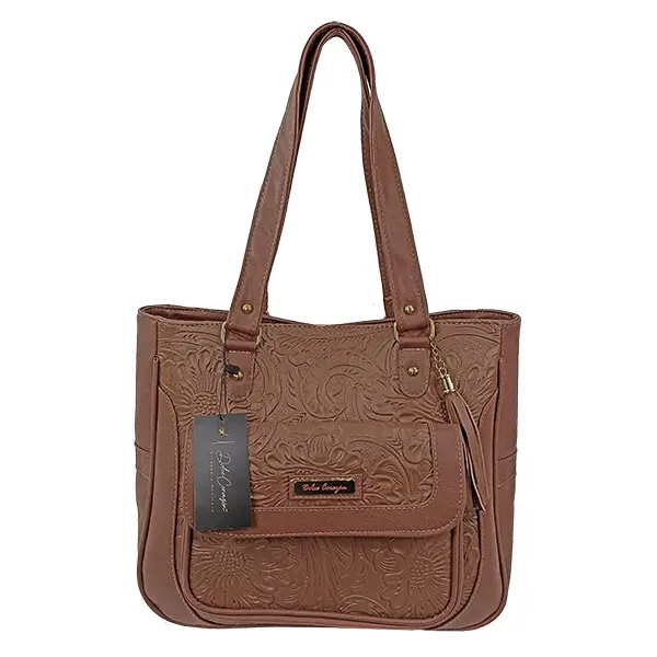 [B16ROMPIFCACL] ROMINA PIEL  (FLORES CAFE CLARO)