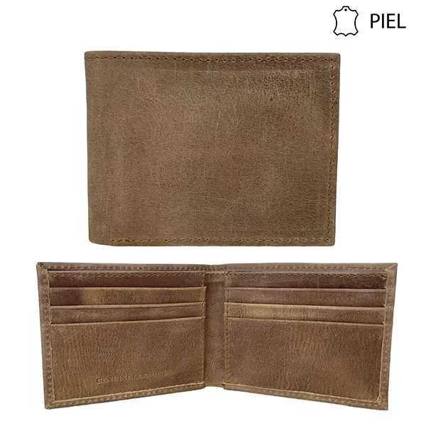 CARTERA PIEL CABALLERO CAMEL