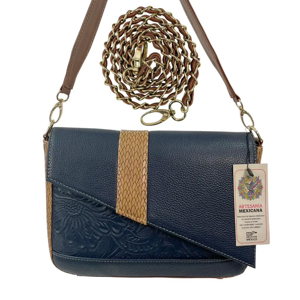 [B16ARIPLMFMAR] ARIANA PIEL (LISO MENORCA FLORES MARINO)