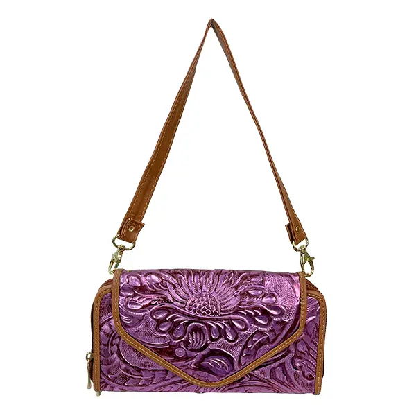 [C03KASITOMLI] CARTERA KARO SINTETICO TORNASOL MUÑEQUEADO LILA (TORNASOL MUÑEQUEADO LILA)