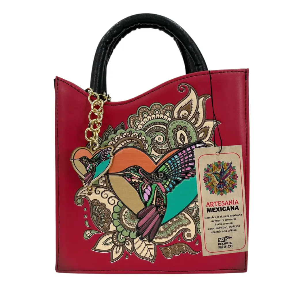 [B01SEPCANR] SELENE PIEL  (GIRASOL COLIBRI AQUA/NEG/ROJO)