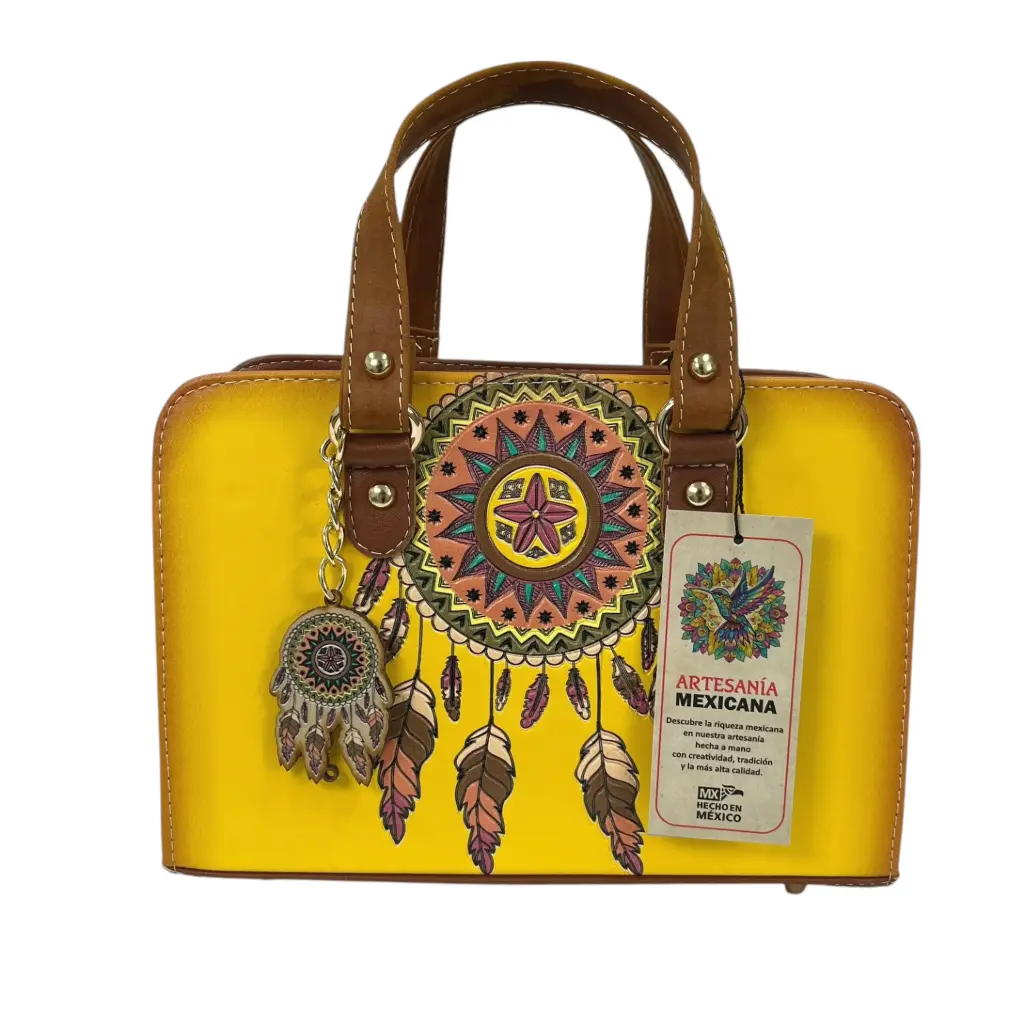 [B02FRPGAAM] FRIDA PIEL SAPICA (GIRASOL ATRAPASUEÑO AMARILLO/MIEL)