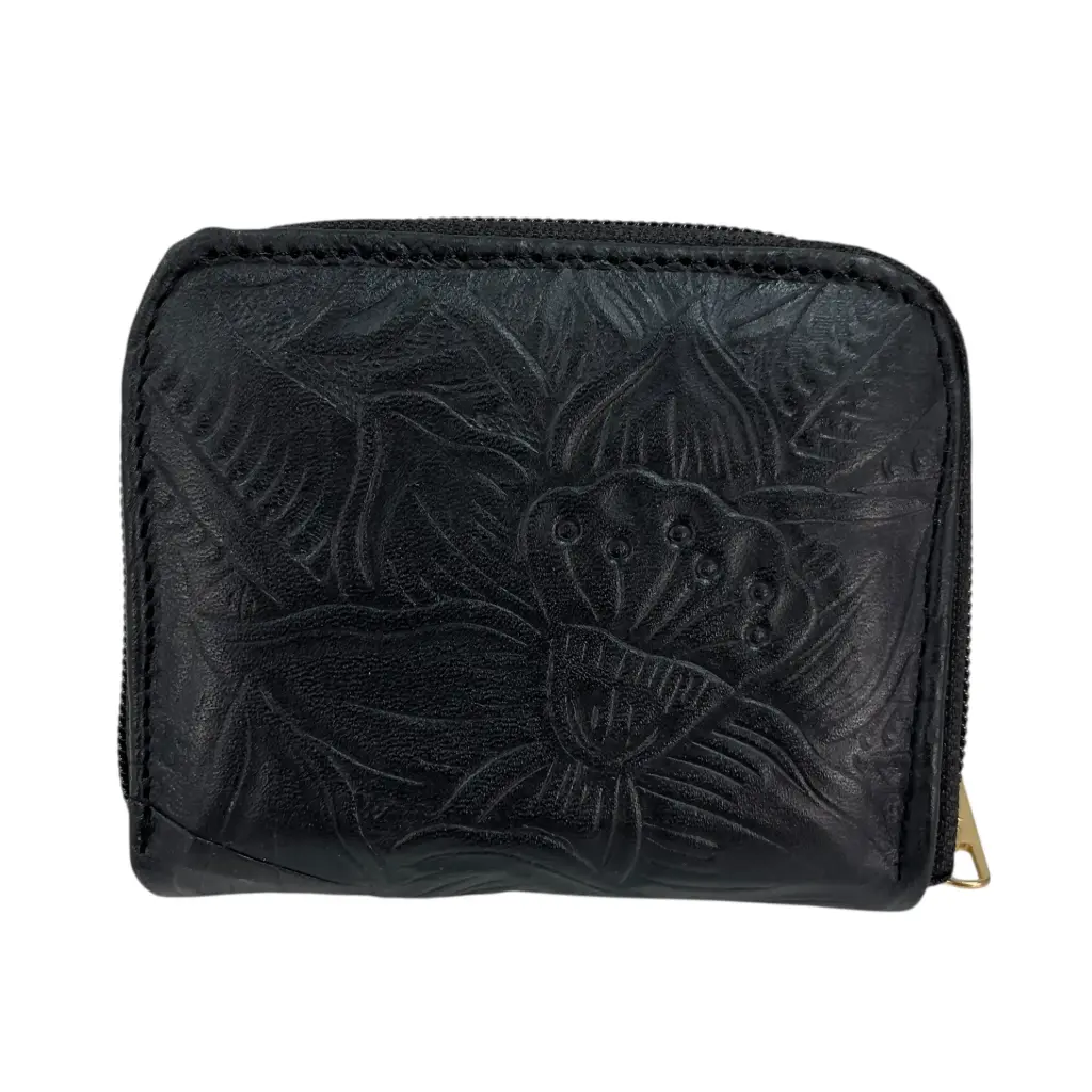 [B04MNIGNEG] MONEDERO NINNA PIEL (GIRASOL NEGRO)