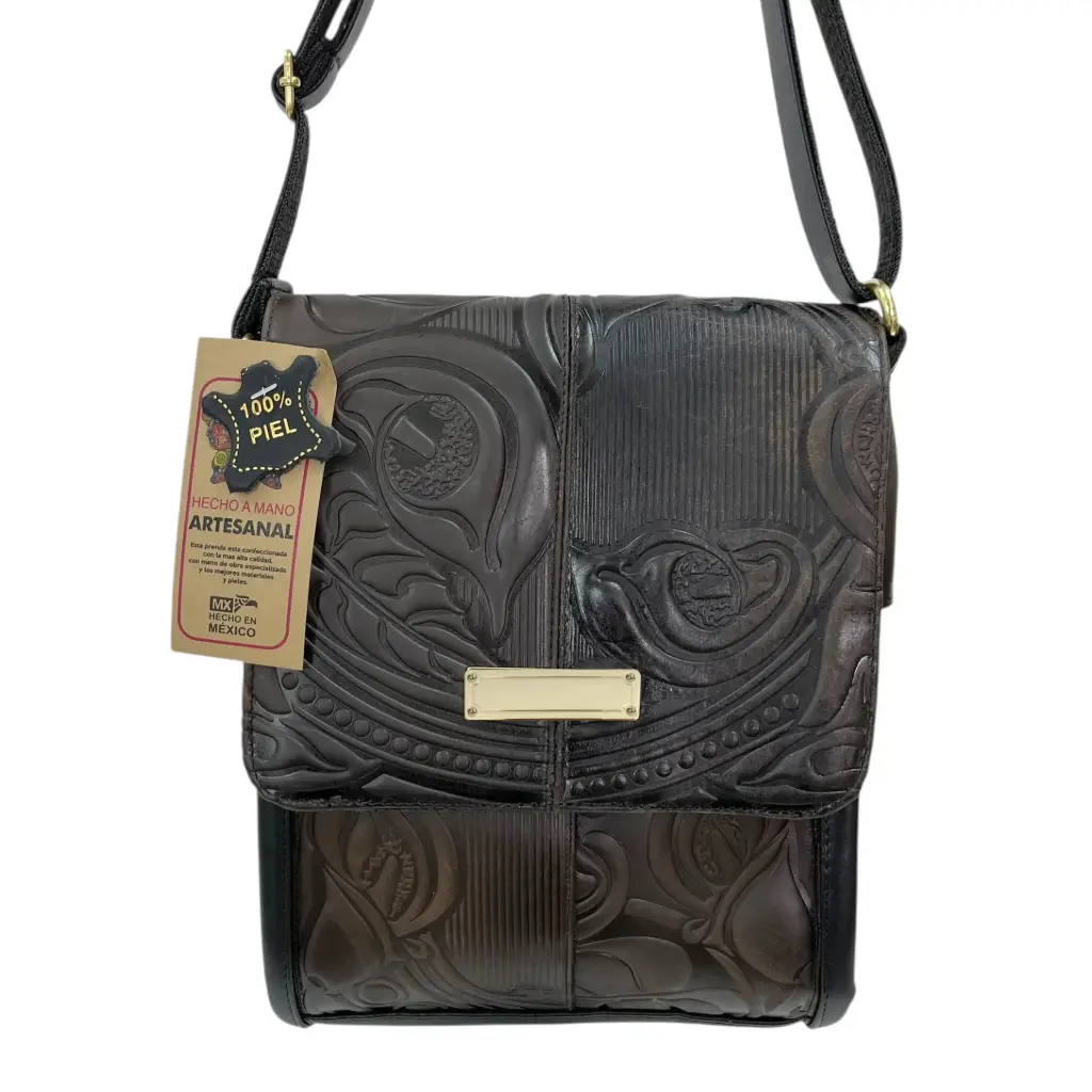 CROSSBODY VAQUETA UNISEX 10 CAFE