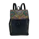 MORRAL 2 PIEL VAQUETA FLORES NEGRO 