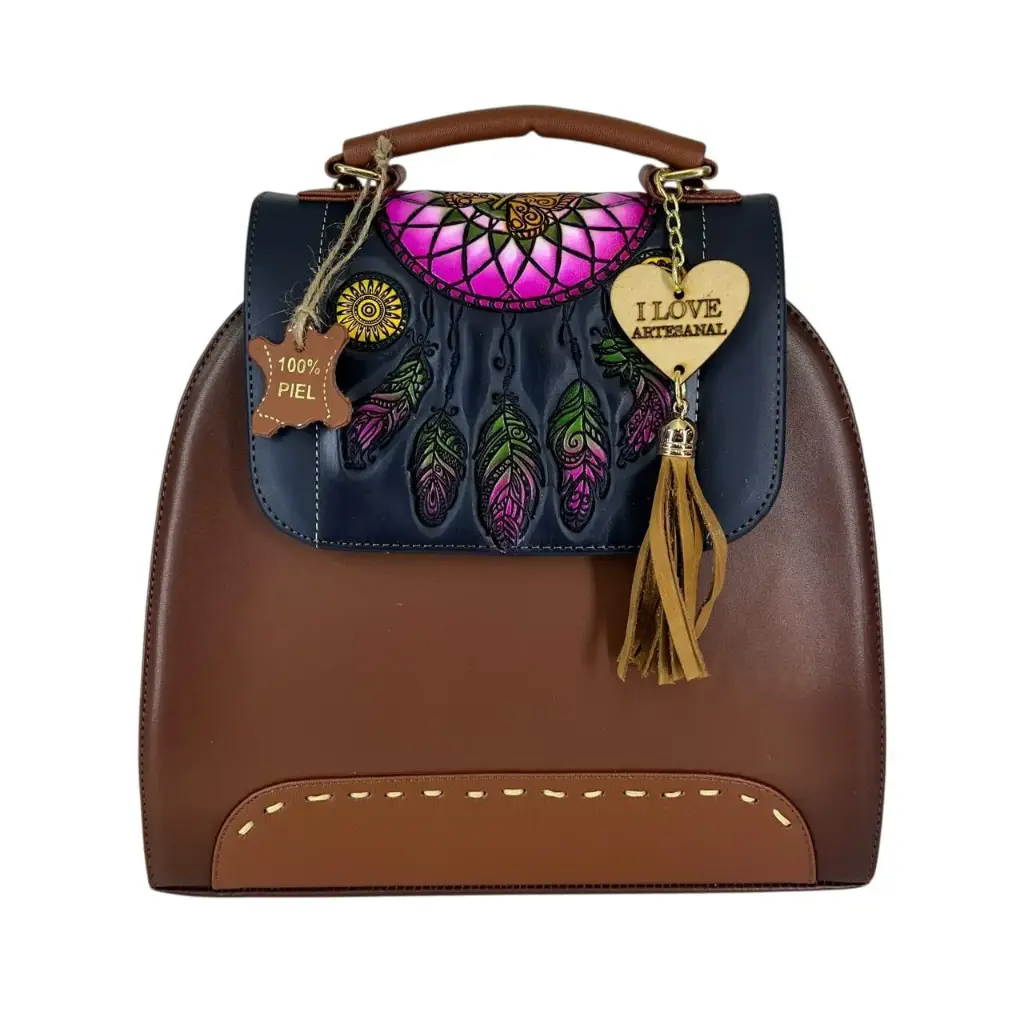 [B5BKVATSN] BACKPAK VAQUETA (ATRAPASUEÑO SHEDRON/NEGRO)