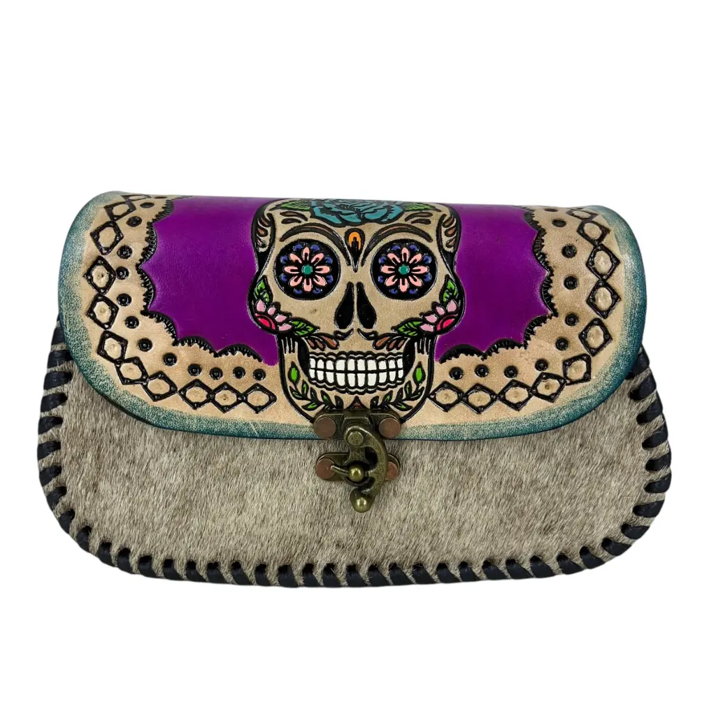 [B1CEVCPCR] CECY VAQUETA CINCELADA (PELO CALAVERA ROSA)