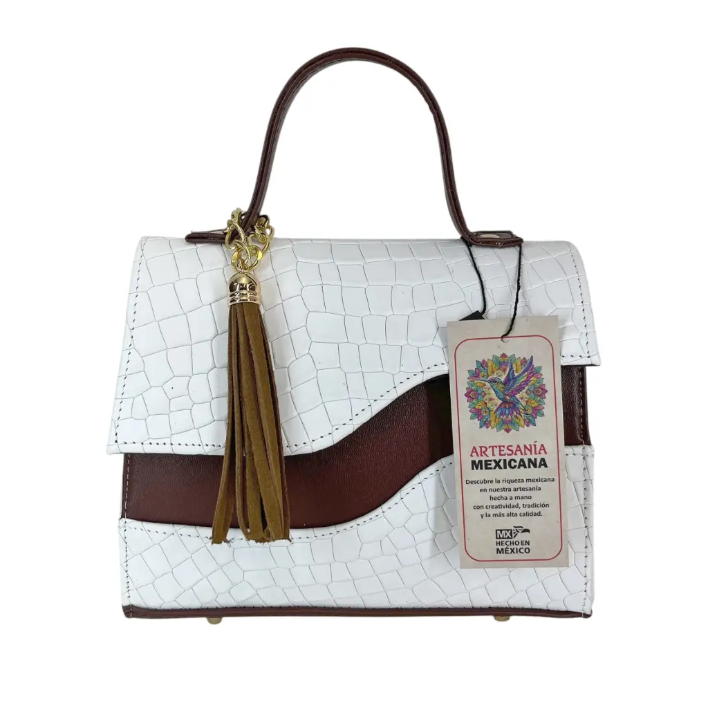 [B2KENXCBCF] KENDALL PIEL (EXCLUSIVO COCODRILO BLANCO/CAFÉ)