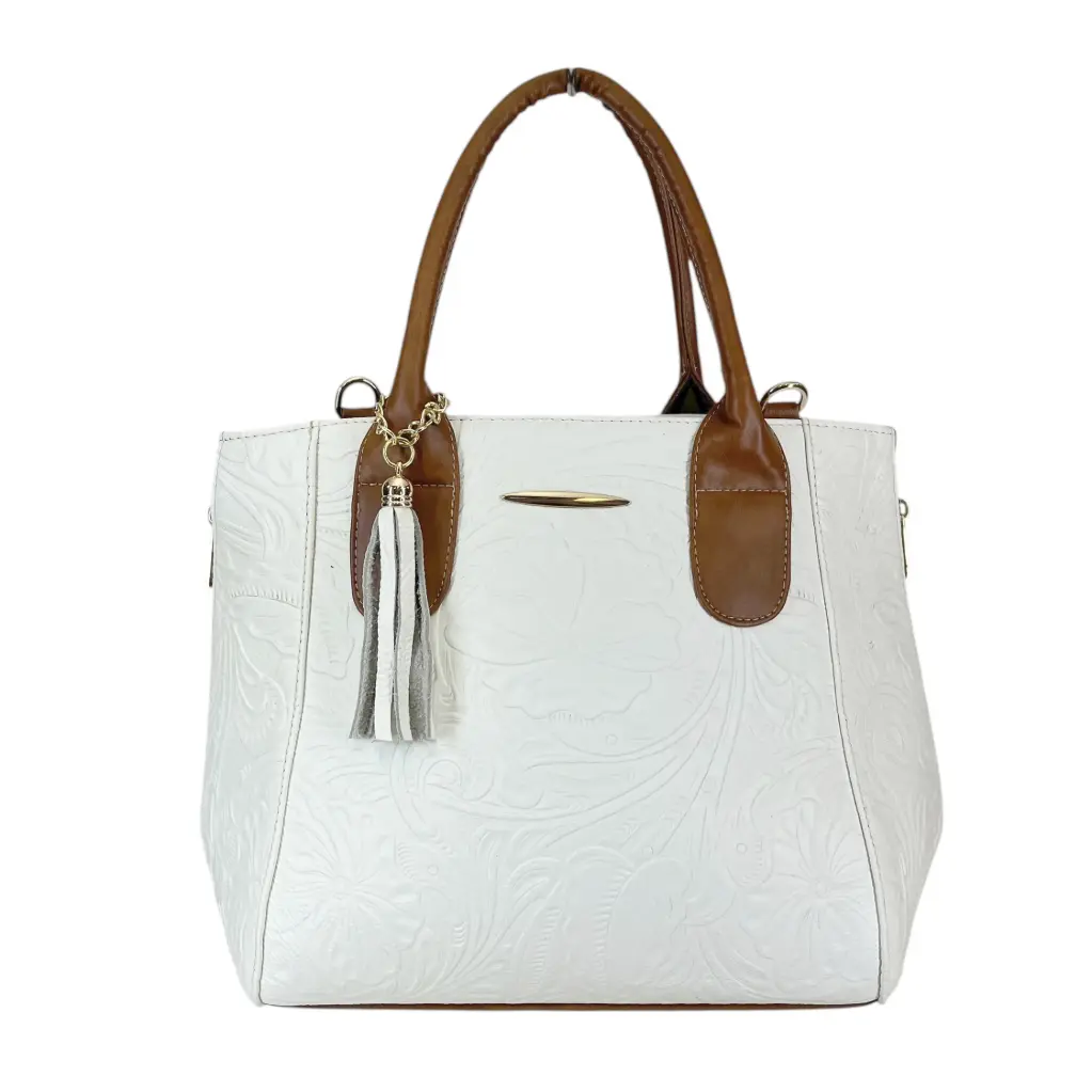 [B16GAPFBLSH] GABRIELA PIEL (FLORES BLANCO/SHEDRON)