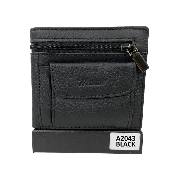 [C05PIA2043BLA] CARTERA PIEL CABALLERO A2043  (BLACK)