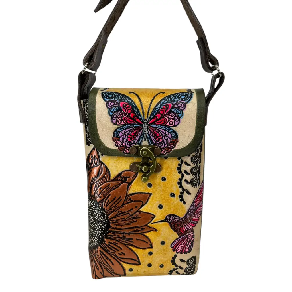 PORTACEL PIEL VAQUETA