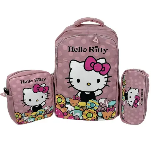[B01B89ROSKIT] IMPORTACION MOCHILA 3 COMBO B89 ROSA KITTY