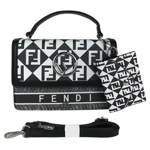 IMPORTACION BOLSO FENDY BLANCO/NEGRO